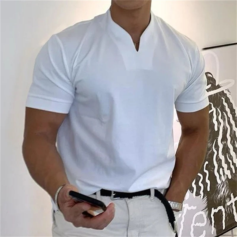 Playera fitness de manga corta para hombre