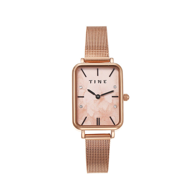 Reloj de Cuarzo Cuadrado Acero