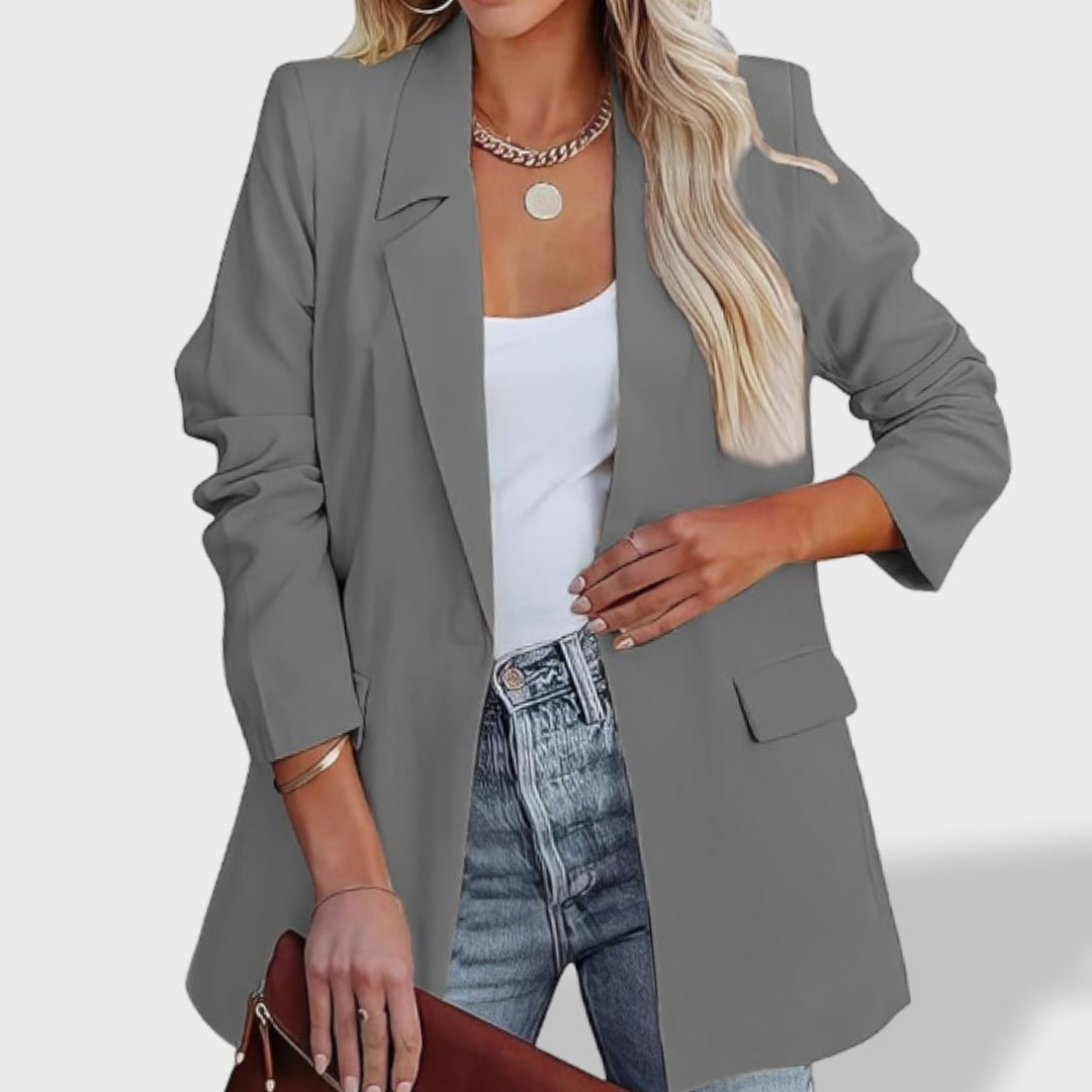 Sofía Chamarra Elegante con Solapa