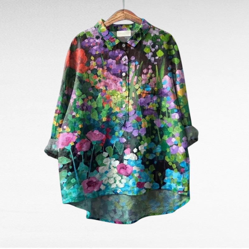Blusa floral elegante Serenella