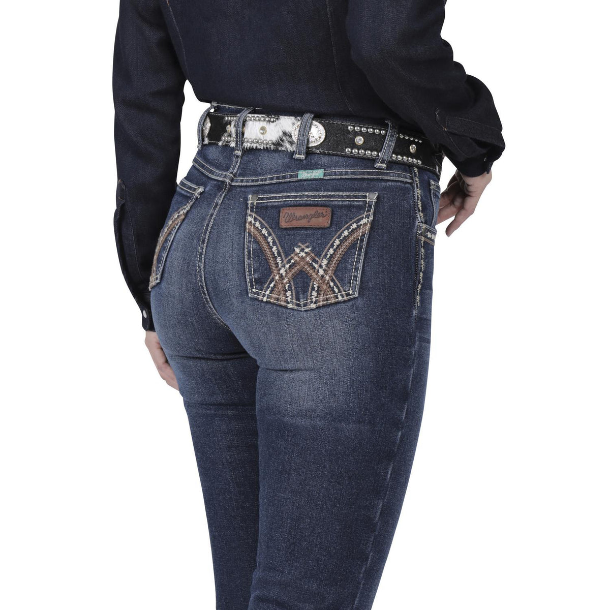 Jeans Mujer Tiro Alto Corte Bota Urbano