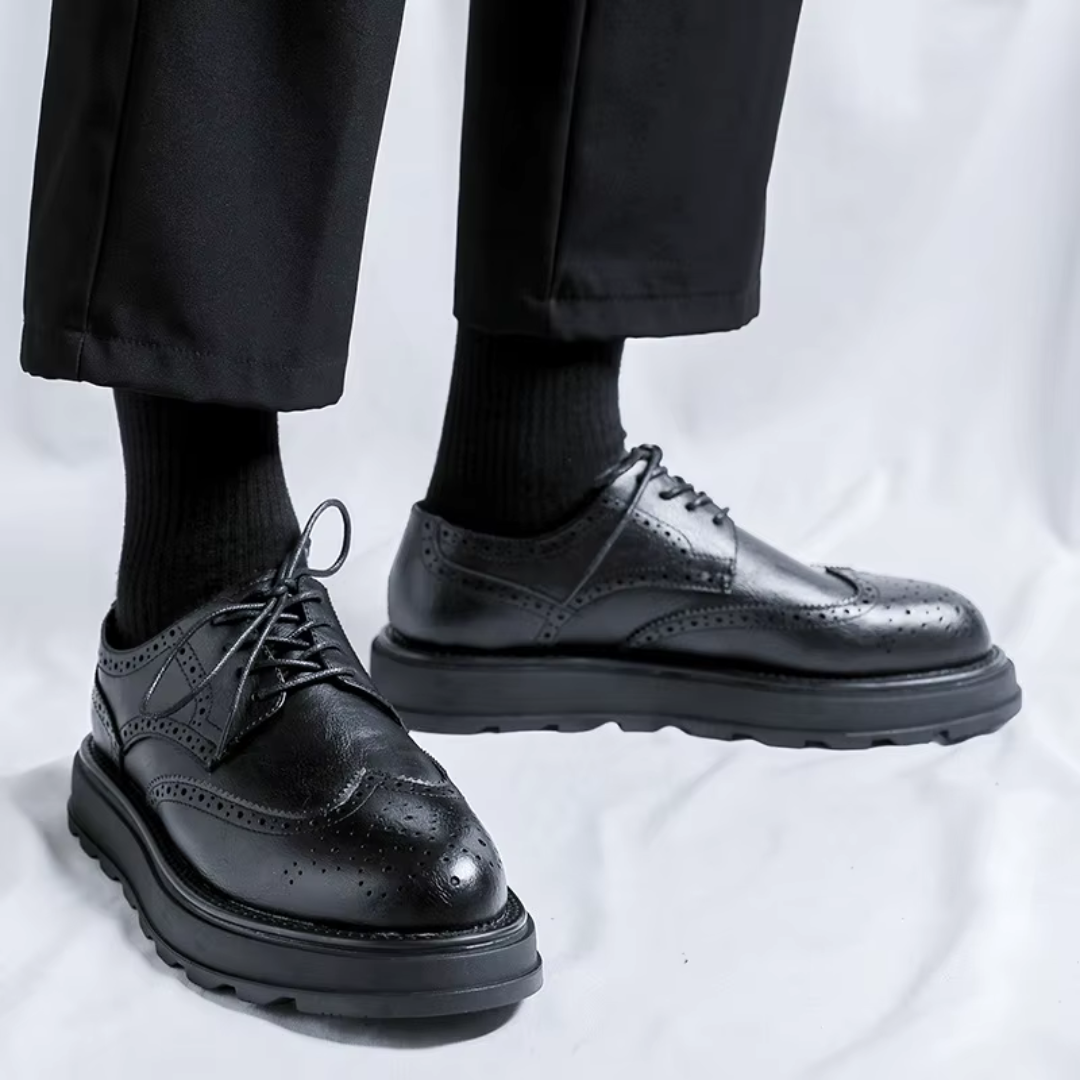 Alehan - Zapatos Derby con Suela Dentada