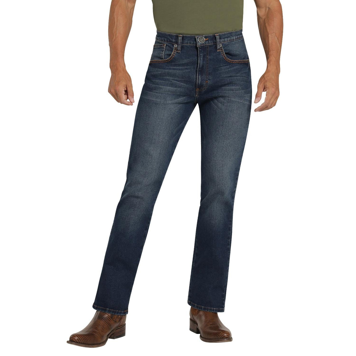 Jeans Hombre Slim Bootcut Western Índigo