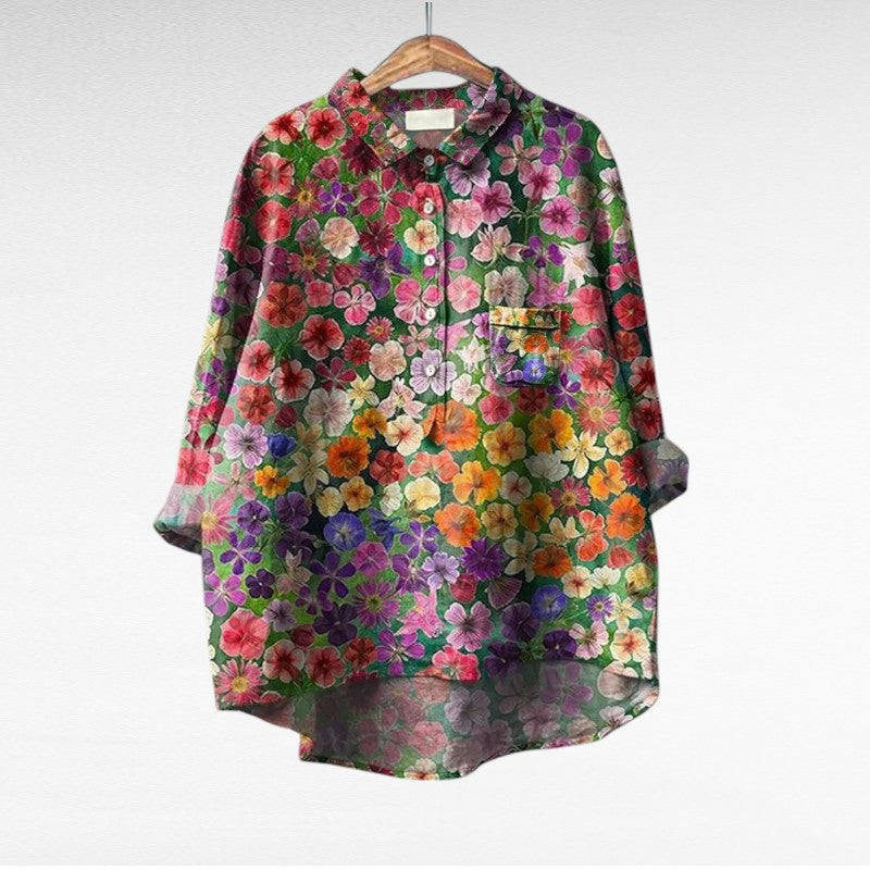 Blusa floral elegante Serenella