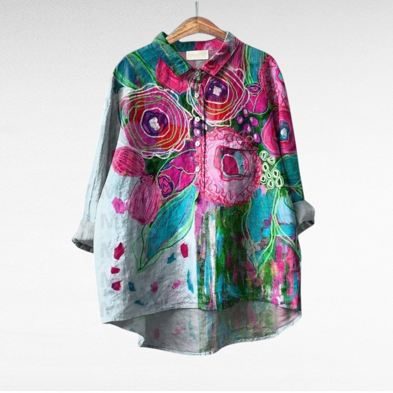 Blusa floral elegante Serenella