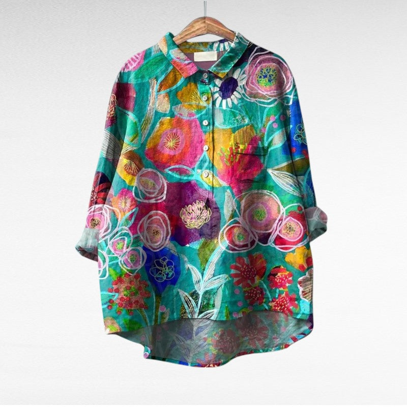 Blusa floral elegante Serenella