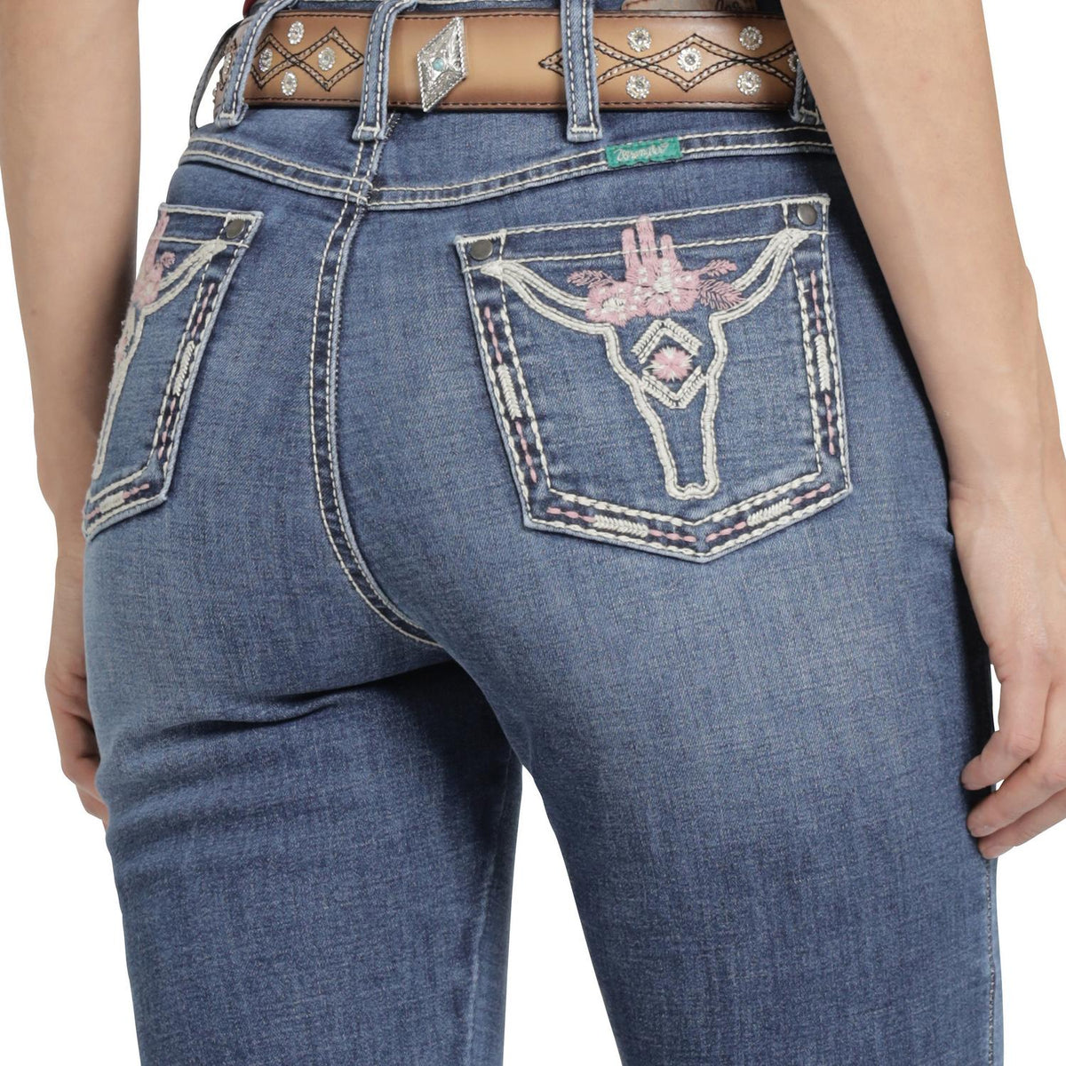 Jeans Mujer Tiro Alto Corte Bota Clásico