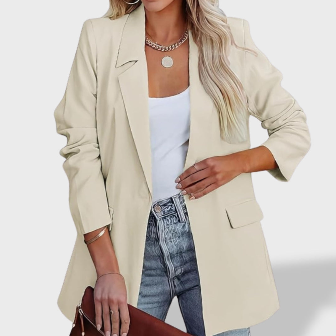 Sofía Chamarra Elegante con Solapa