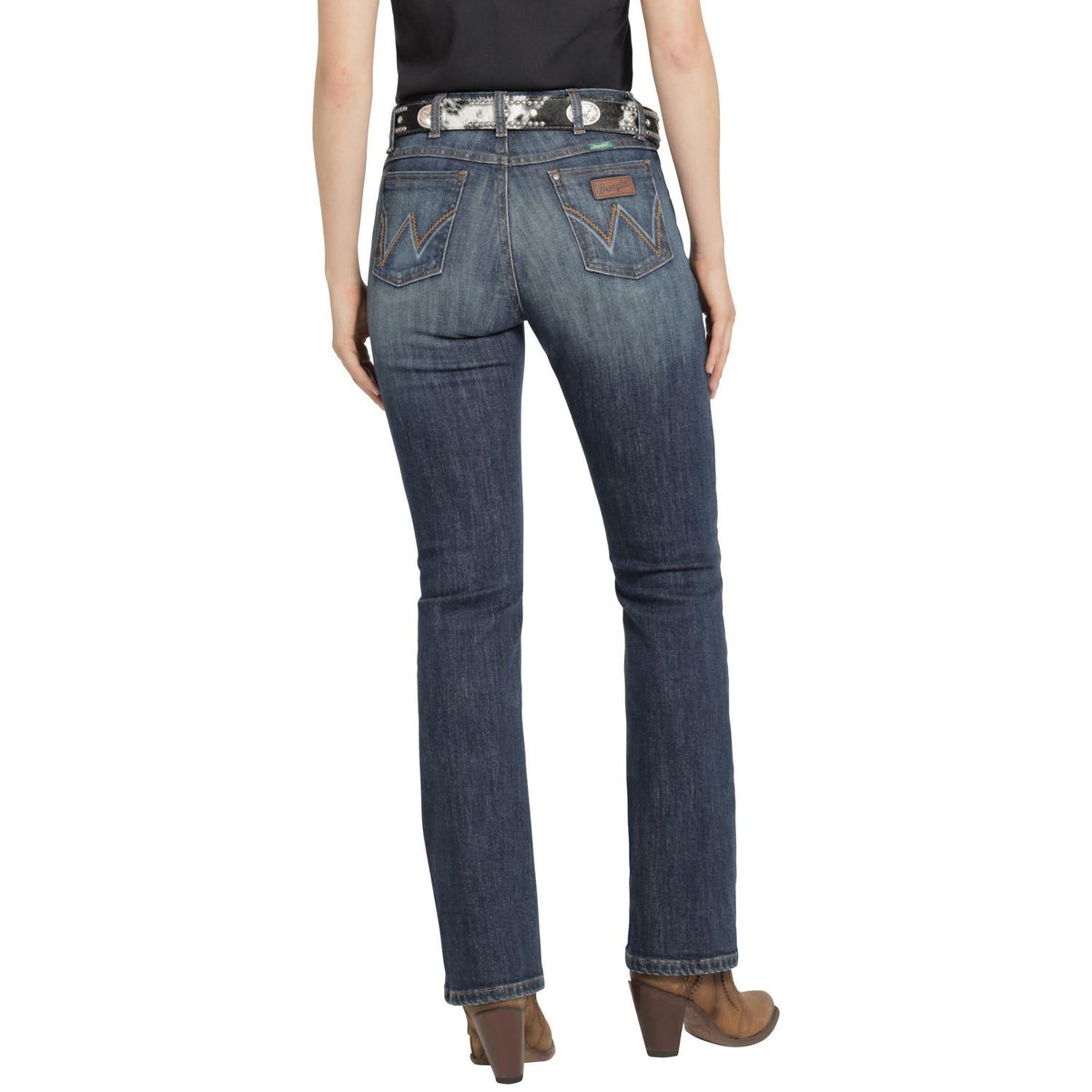 Jeans Mujer Tiro Alto Corte Bota Esencial