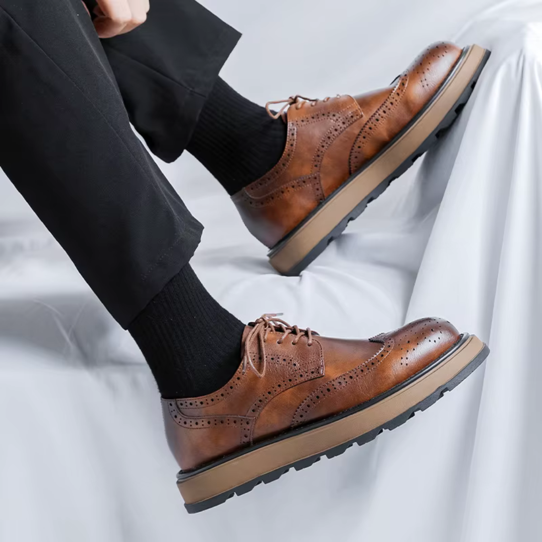 Alehan - Zapatos Derby con Suela Dentada
