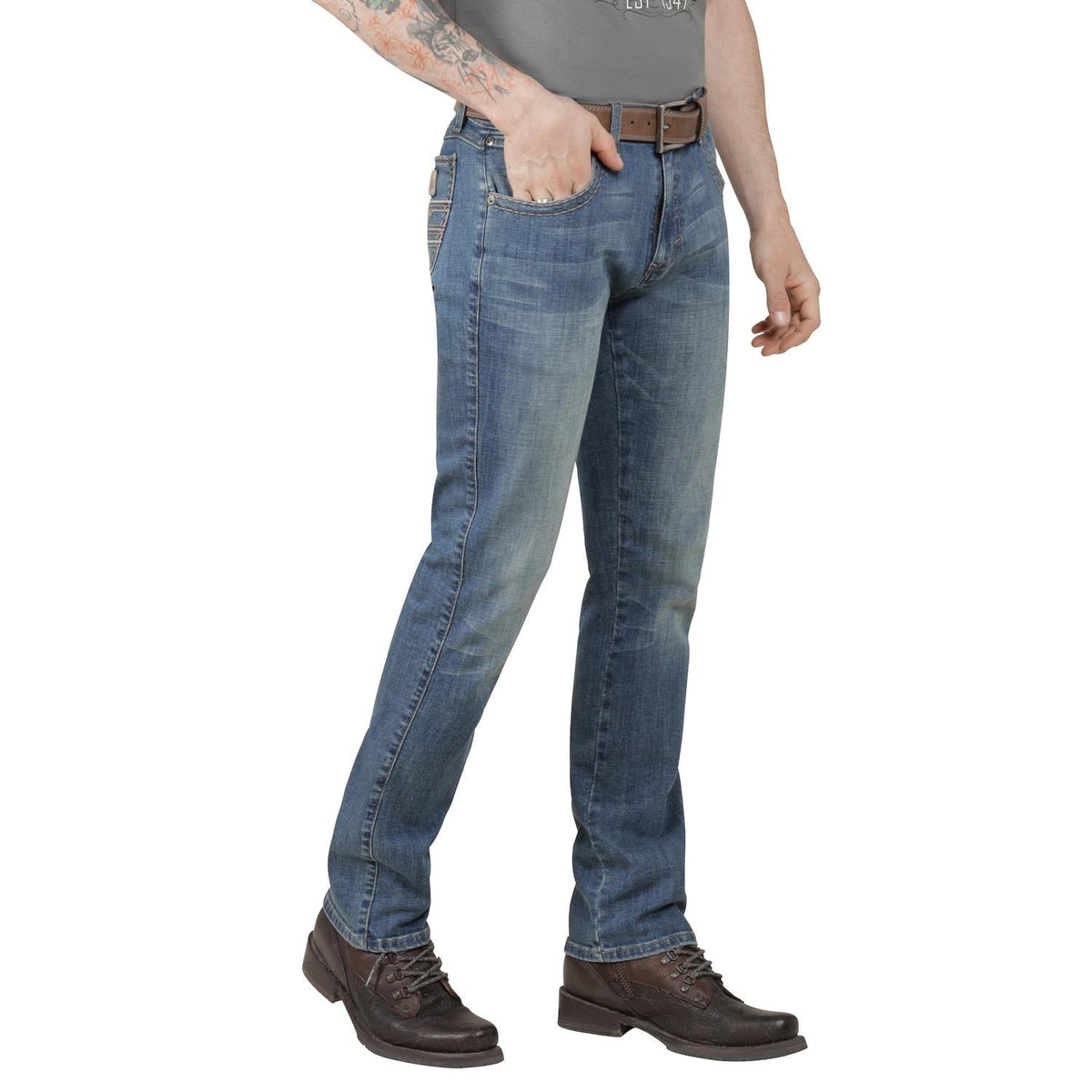 Jeans Hombre Slim Straight Western Índigo