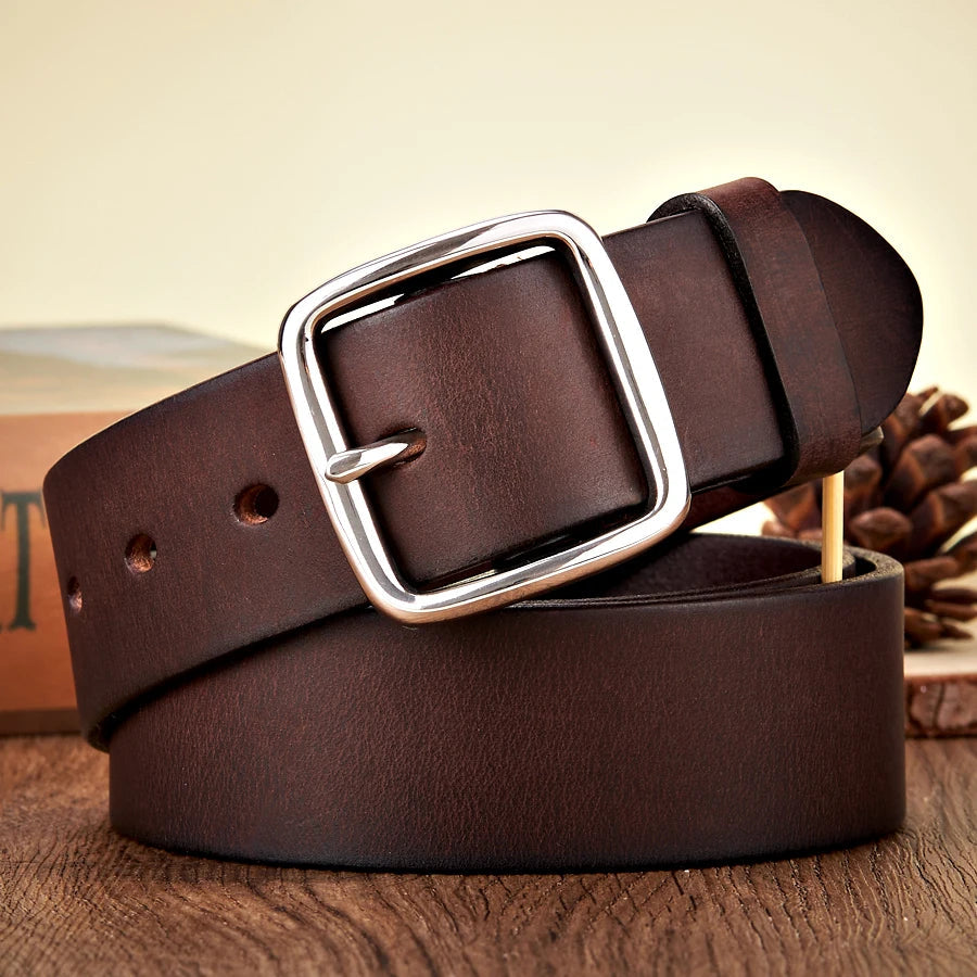 Cinturón Vintage de Piel Hombre