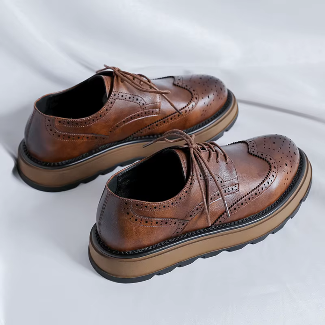 Alehan - Zapatos Derby con Suela Dentada