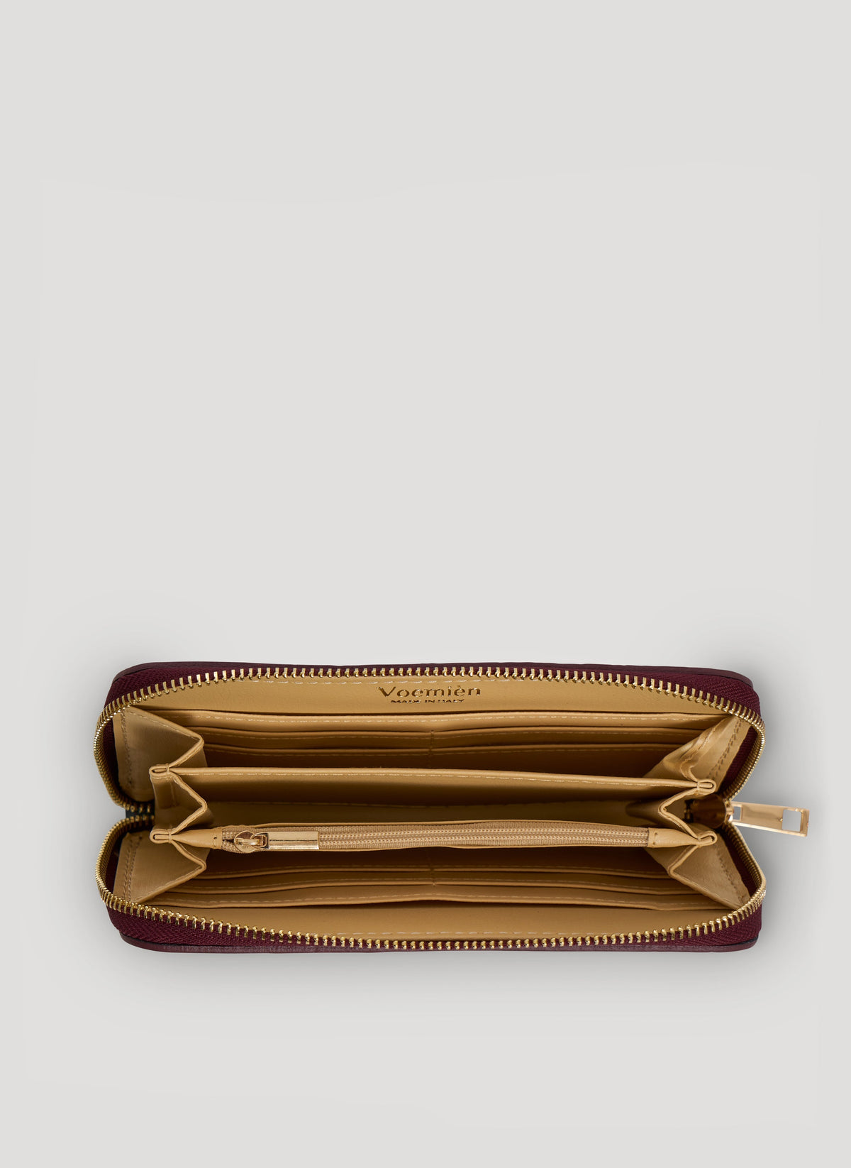 Cartera Grande en Piel Togo Vino