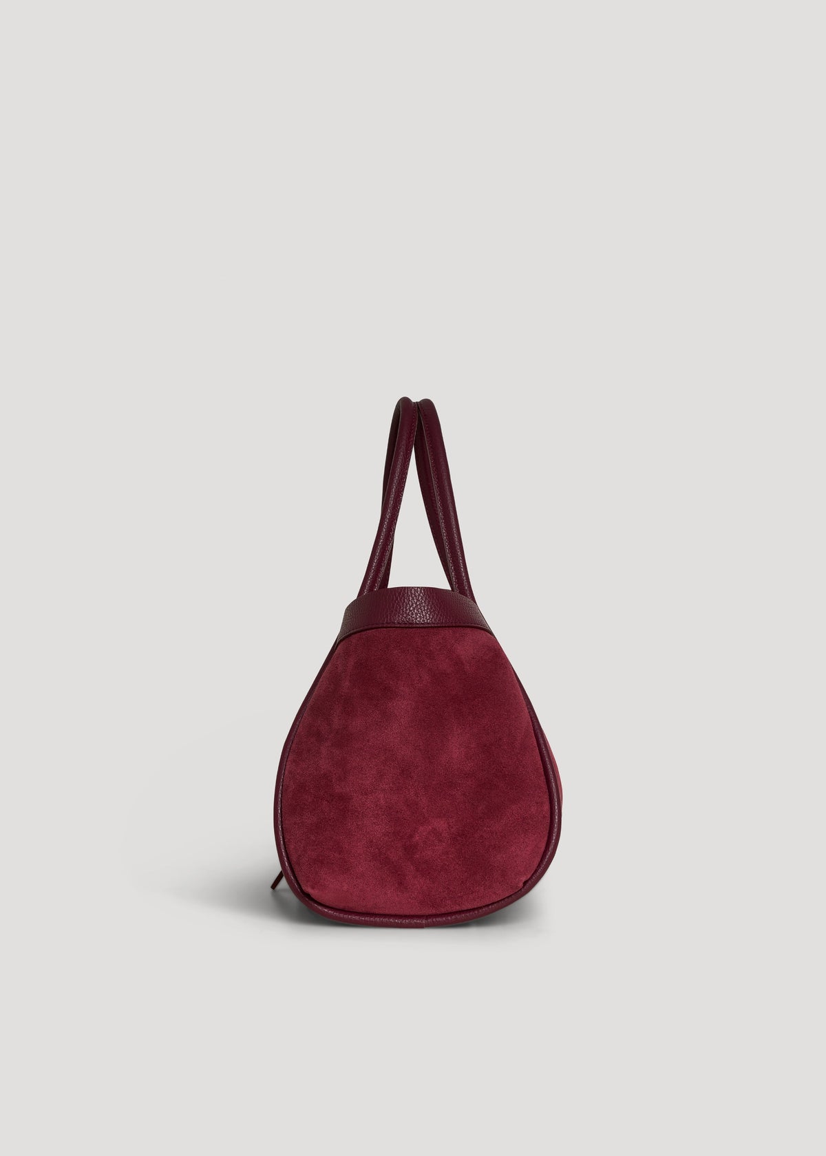 Bolsa Mayfair en Gamuza y Piel Togo Vino