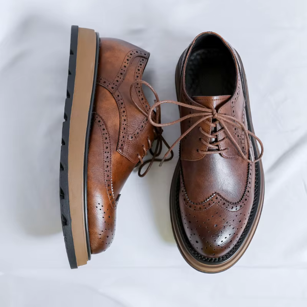 Alehan - Zapatos Derby con Suela Dentada