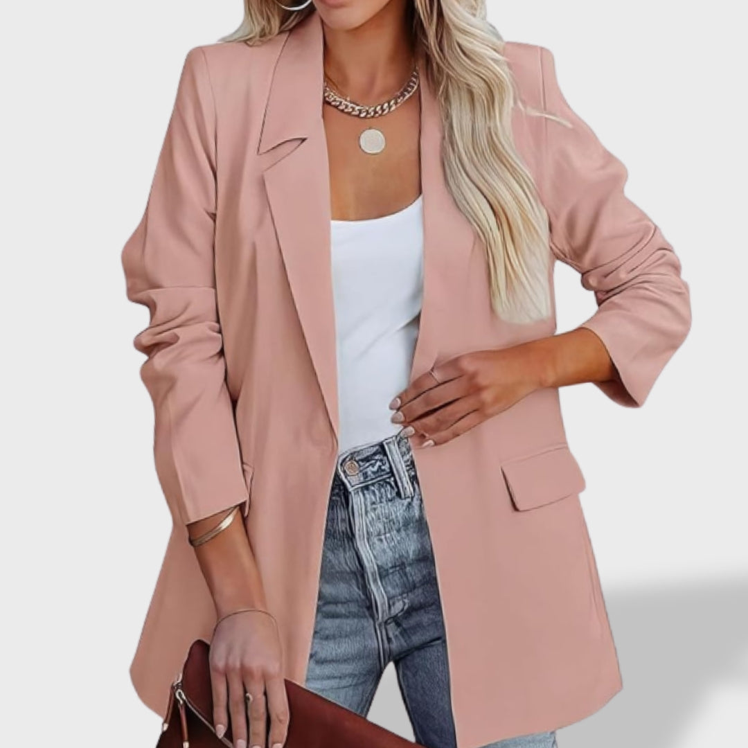 Sofía Chamarra Elegante con Solapa