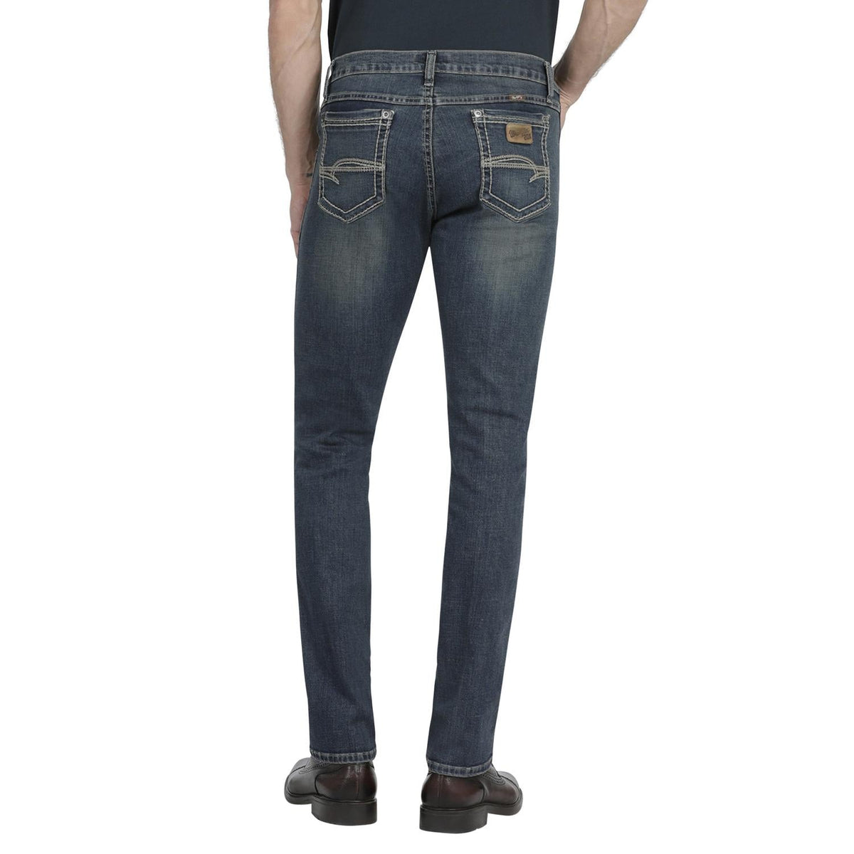 Jeans Hombre Slim Straight Western Azul