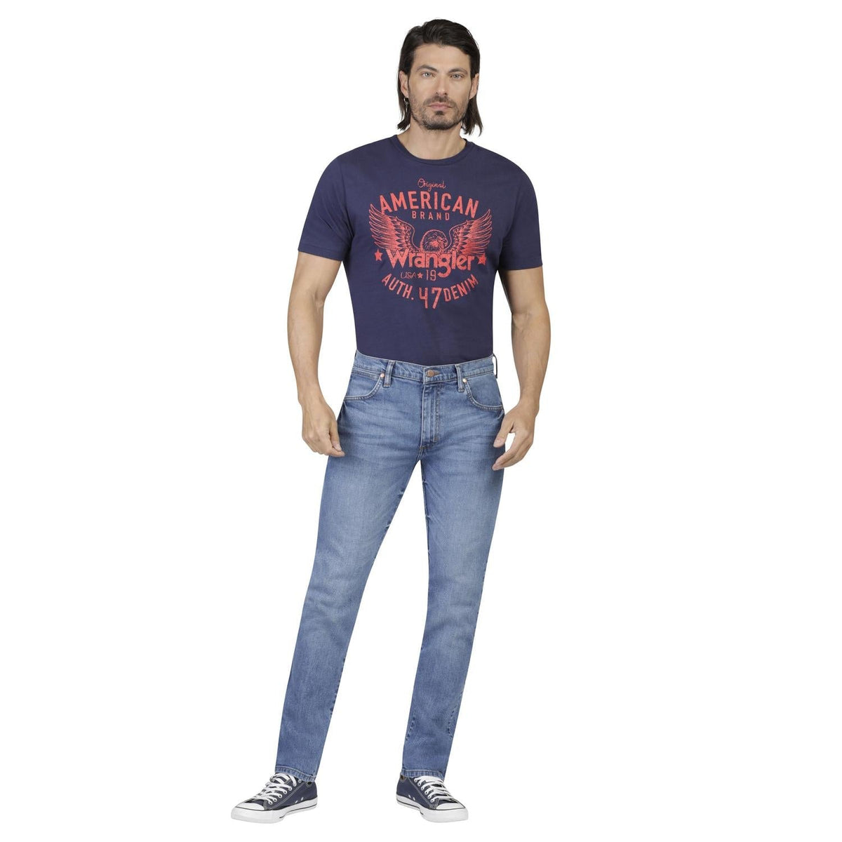 Jeans Skinny Hombre Azul Cielo