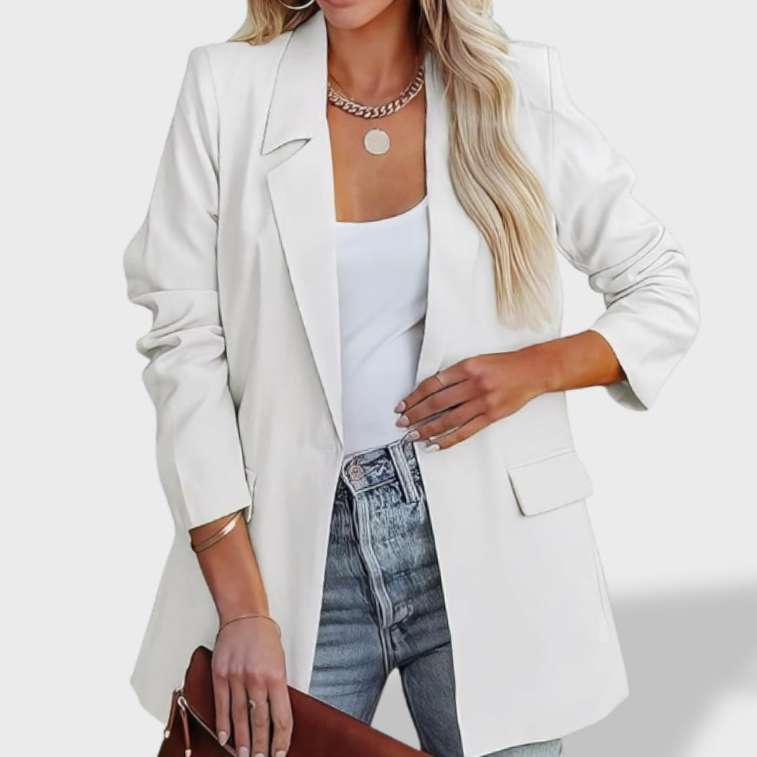 Sofía Chamarra Elegante con Solapa