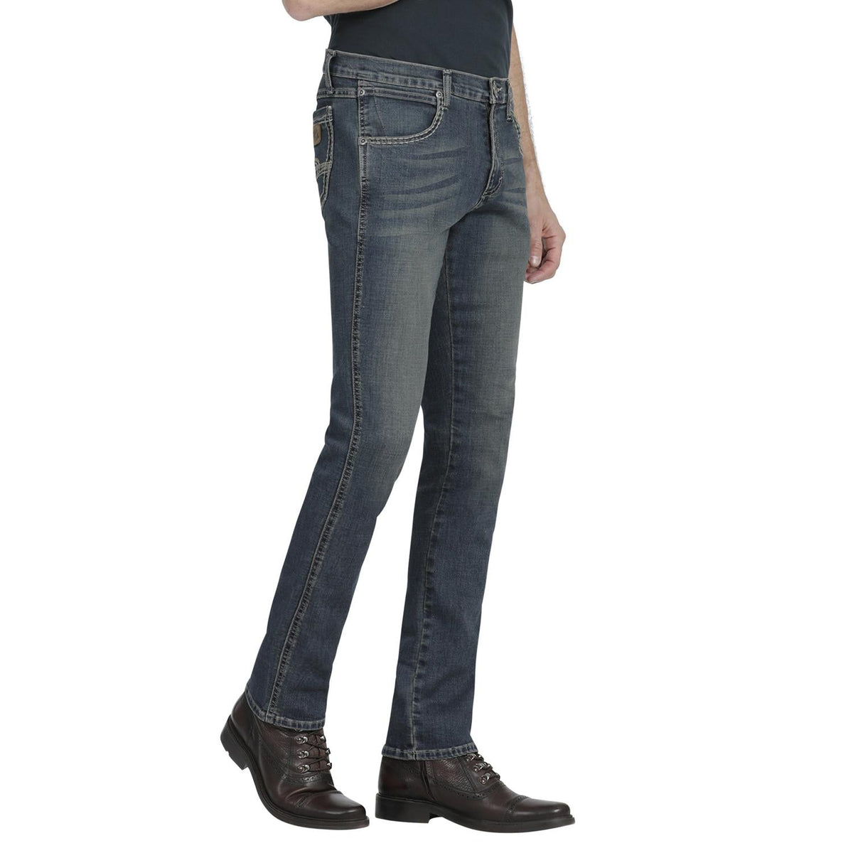 Jeans Hombre Slim Straight Western Azul