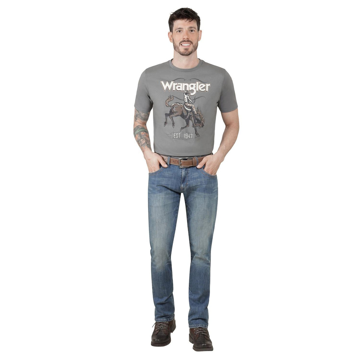 Jeans Hombre Slim Straight Western Índigo