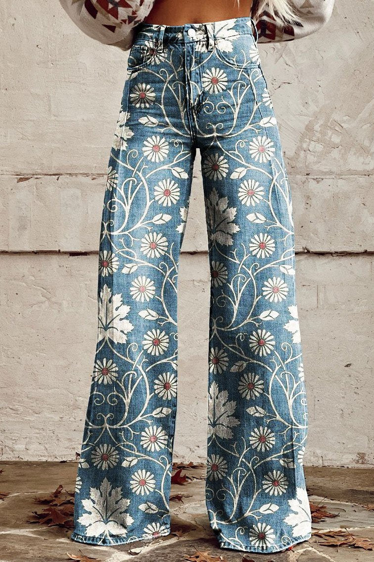 Alina Pantalón Boho Vintage Mujer