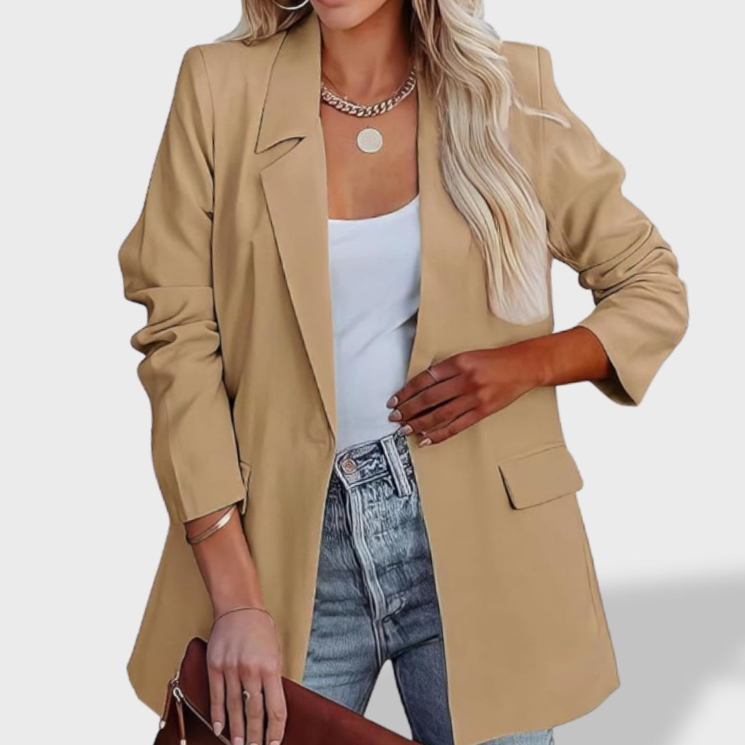 Sofía Chamarra Elegante con Solapa