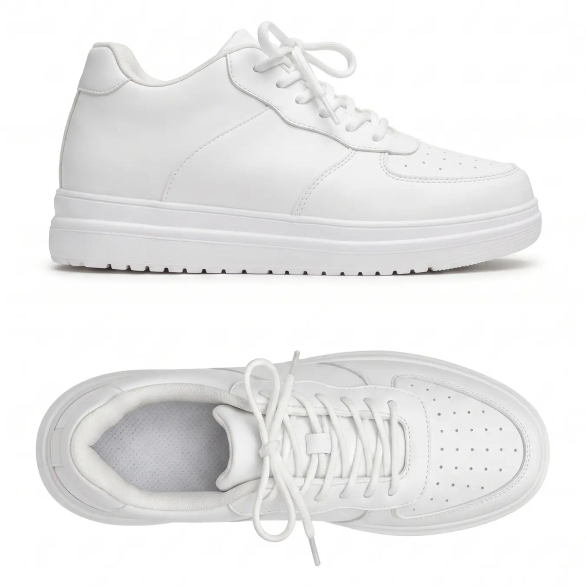 AirLift — Tenis Blancos con Alza 8 cm