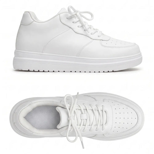AirLift — Tenis Blancos con Alza 8 cm