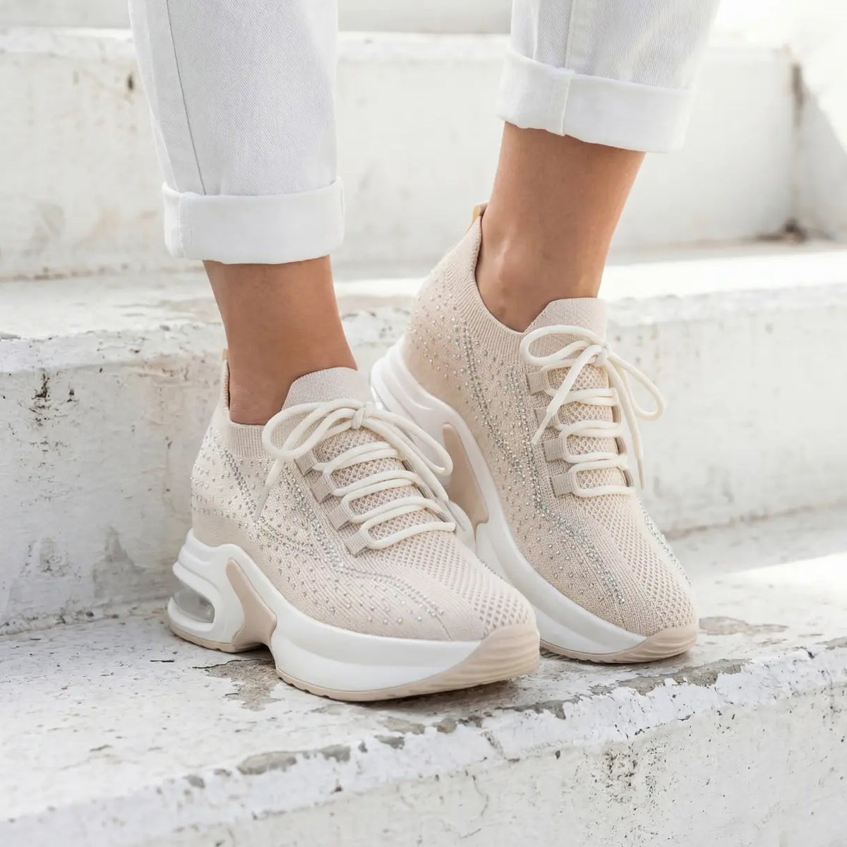Aluna — Tenis con Alza 10 cm