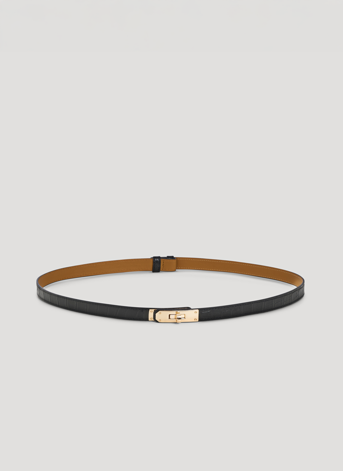 Cinturón de Piel Coco Negro Limited Edition