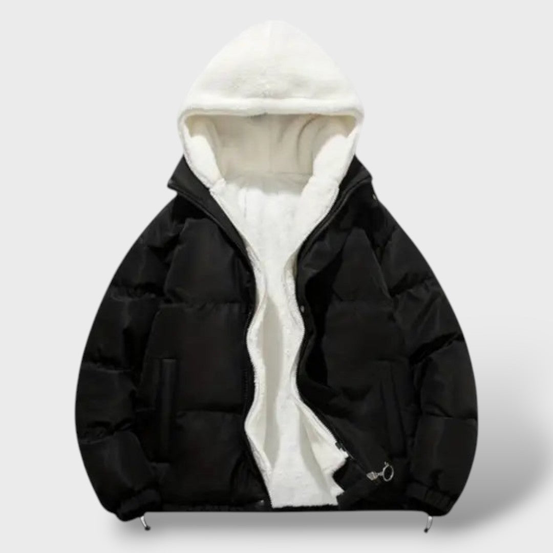 Chamarra de invierno cálida para mujeres con cierre