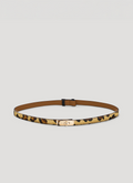 Cinturón Baronne Limited Edition en Piel Calf Hair Leopardo
