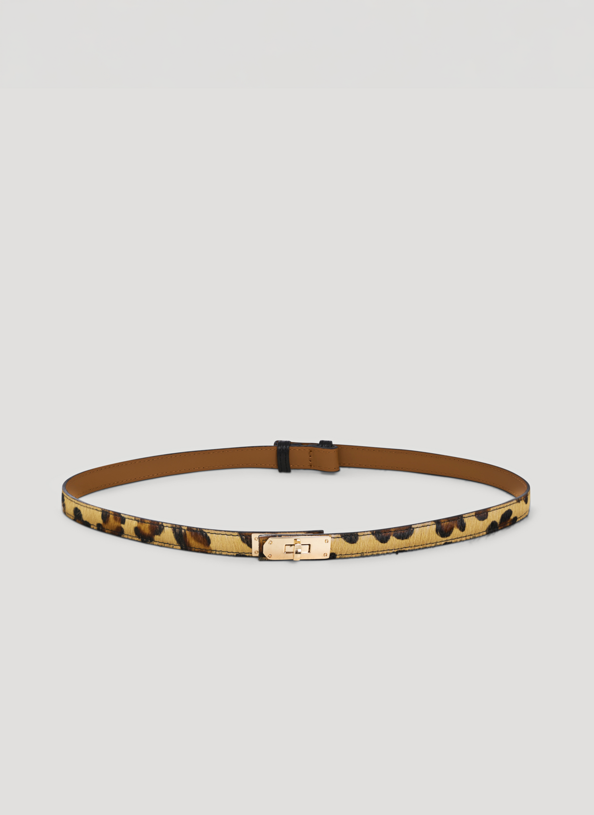 Cinturón Baronne Limited Edition en Piel Calf Hair Leopardo