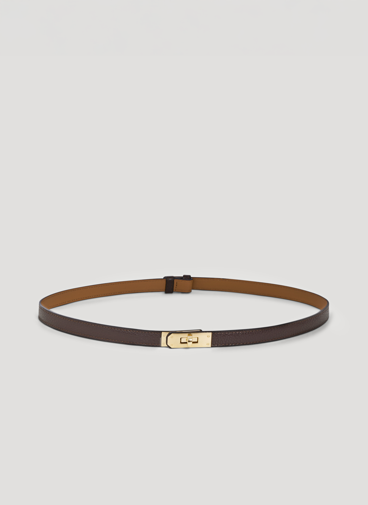 Cinturón de Piel Café Oscuro