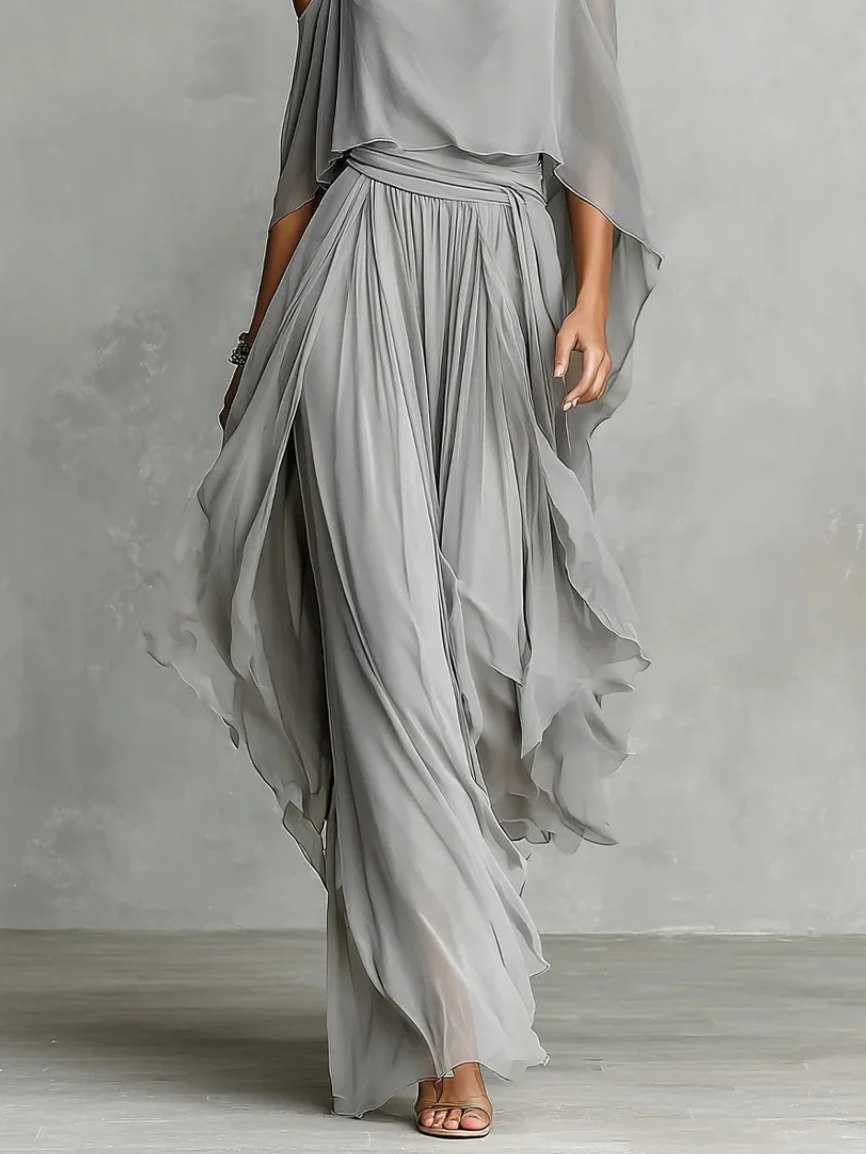 Isabela Conjunto Fluido Gris