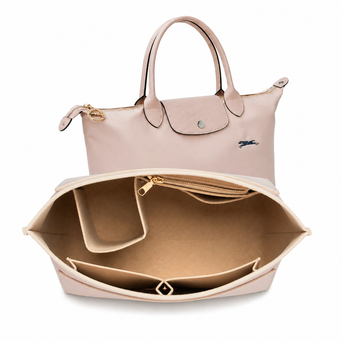 Bolsa Tote Grande Plegable | Beige Claro
