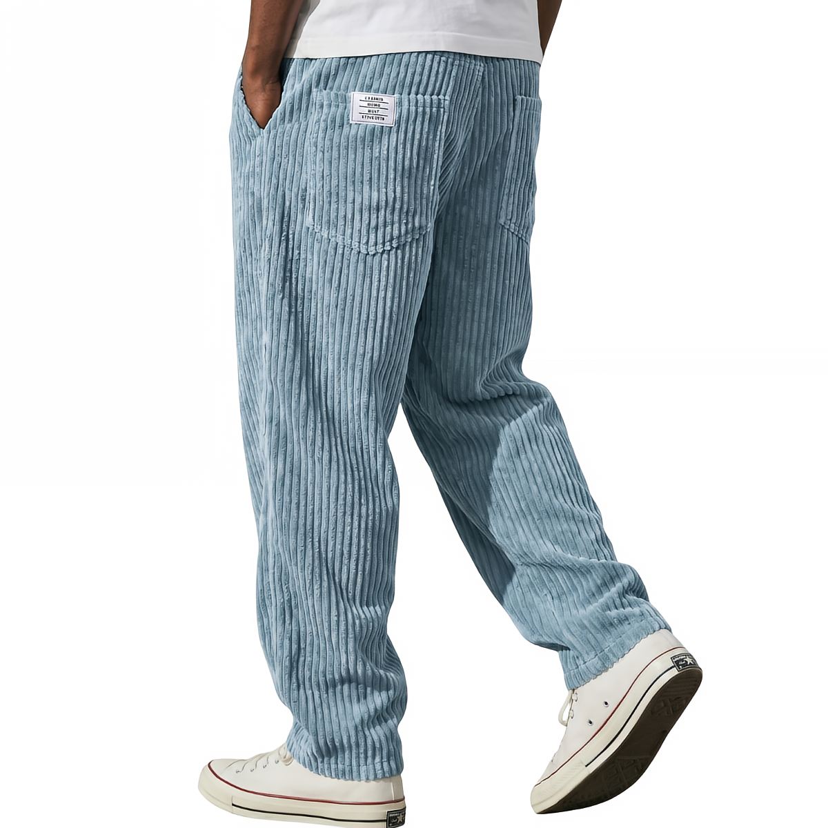 Pantalón de Pana Recto con Cordón para Hombre