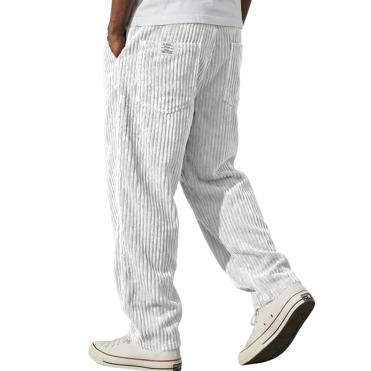 Pantalón de Pana Recto con Cordón para Hombre