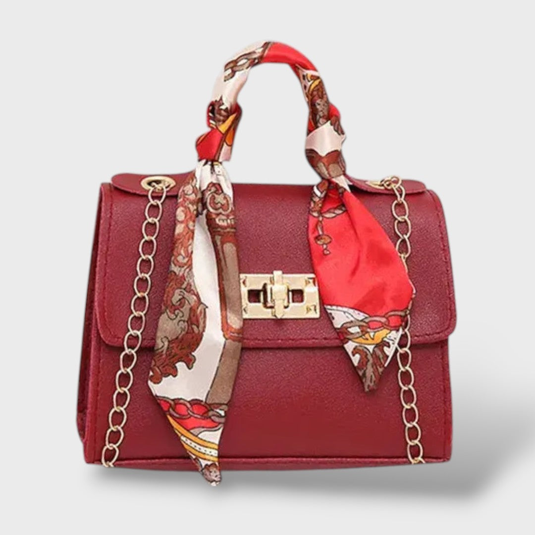 Elegante bolsa de cuero para damas