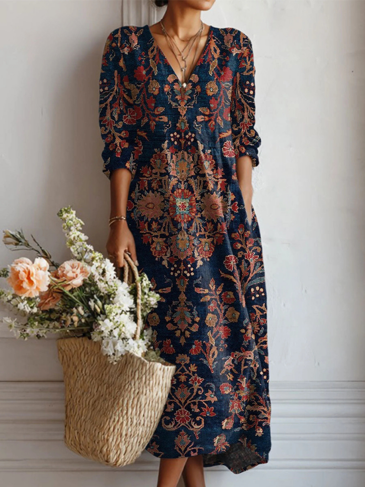 Vestido Largo Bohemio Romántico