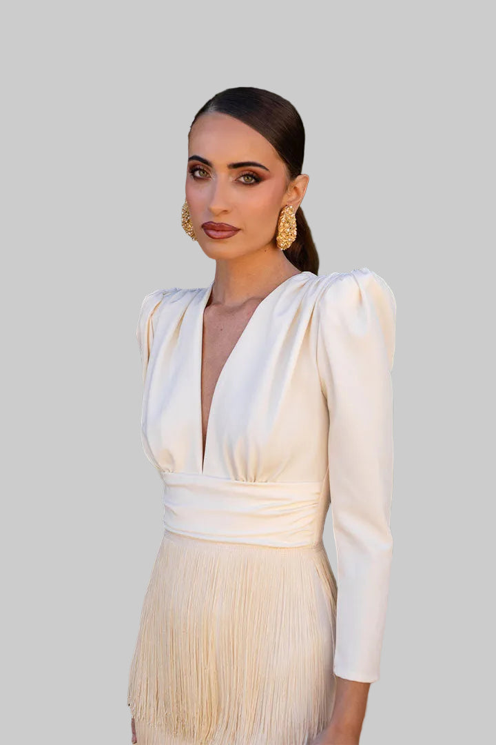 Vestido Cleo Crema