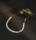 Collar de Cadena con Perlas Chapado en Oro 18K