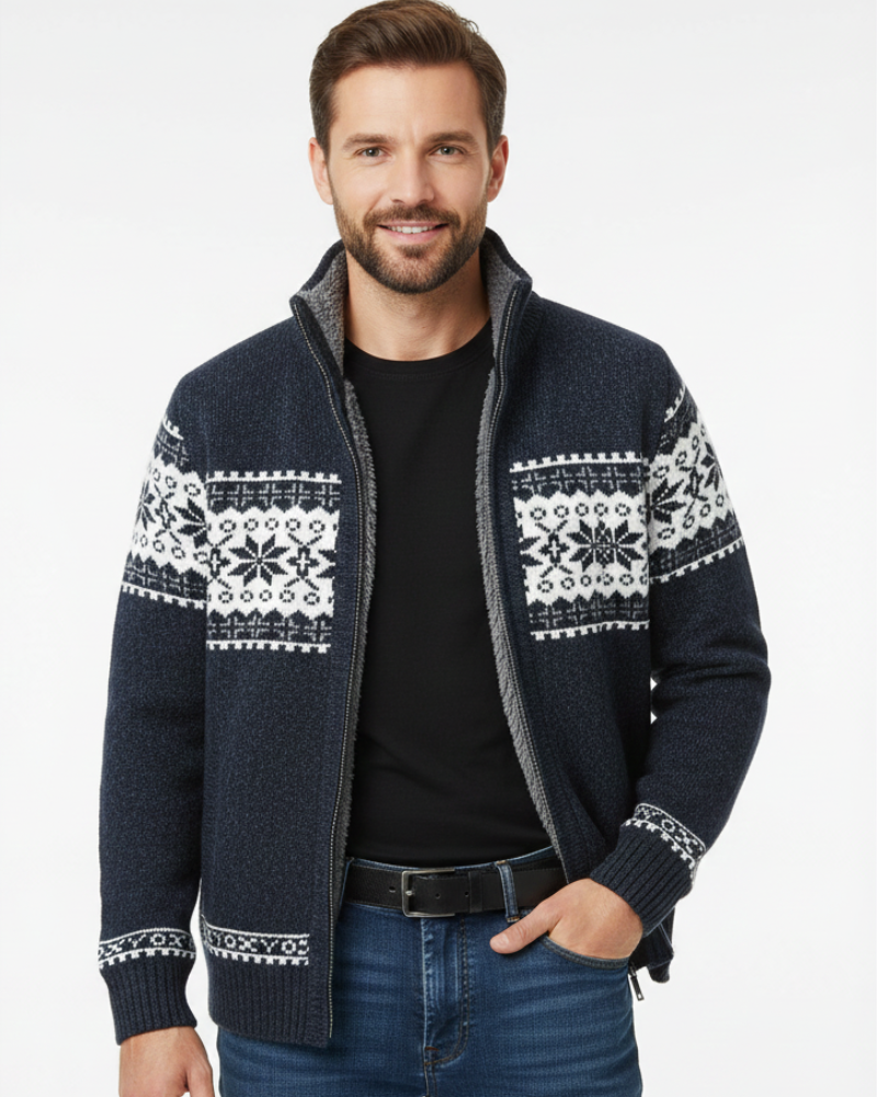 Moris Chaleco Polar Jacquard Hombre