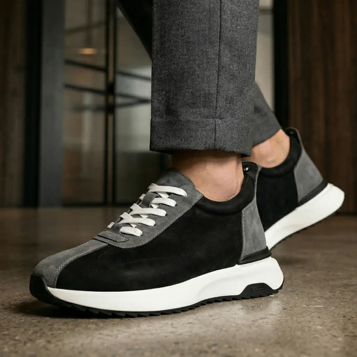 Kaelor — Tenis de Piel con Alza 8 cm