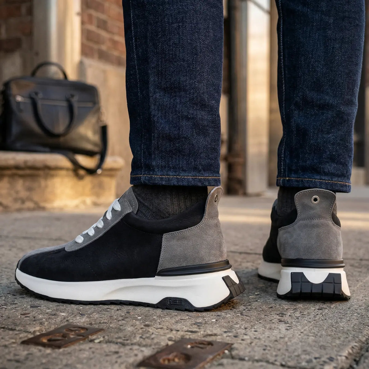 Kaelor — Tenis de Piel con Alza 8 cm