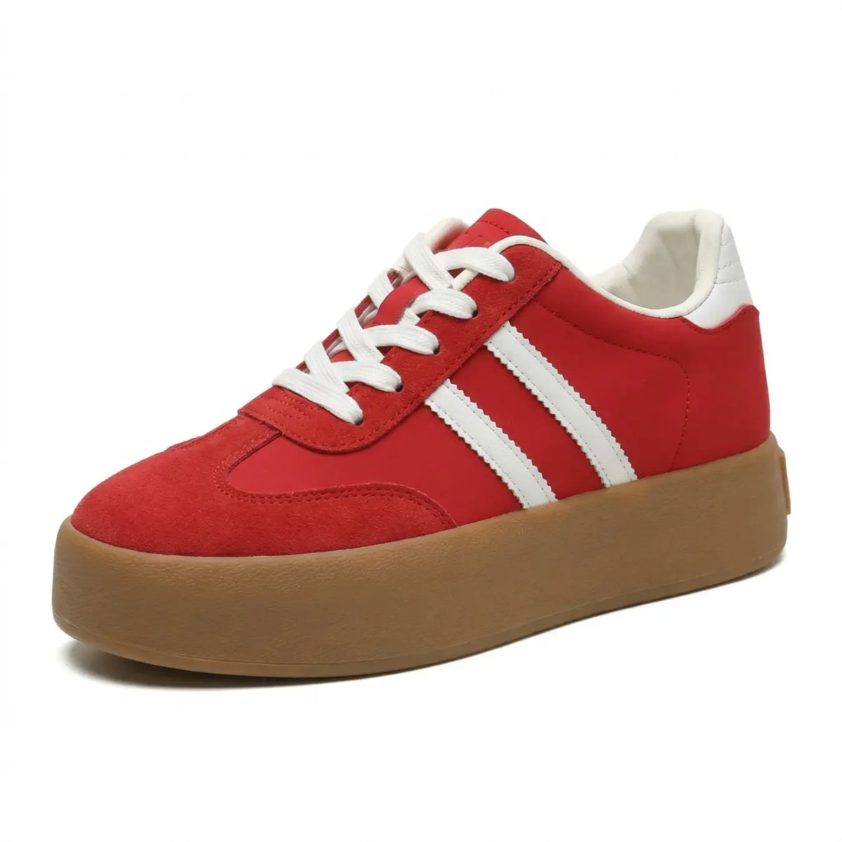 Lovet — Tenis de Gamuza con Alza 7 cm
