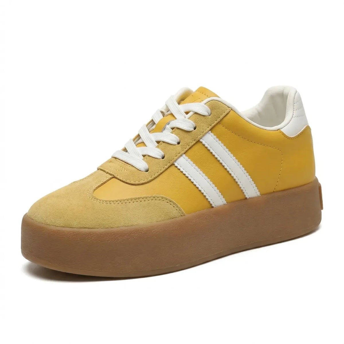 Lovet — Tenis de Gamuza con Alza 7 cm