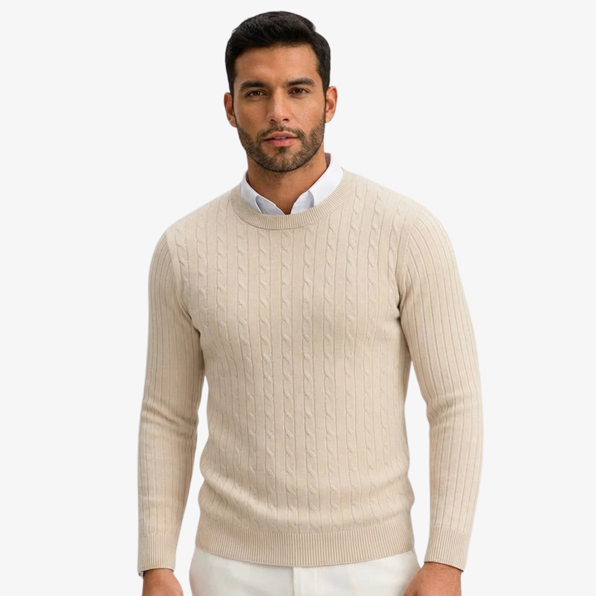 TRENZADO | SUÉTER SOBRECAMISA